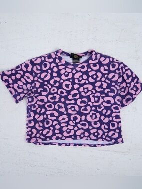 NOOWORKS Aelfie Cheetah Crop Top SMALL